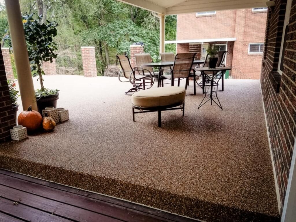 Epoxy Stone Flooring porch