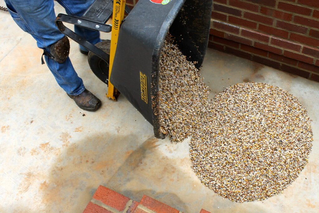 Epoxy Stone Flooring in the making 