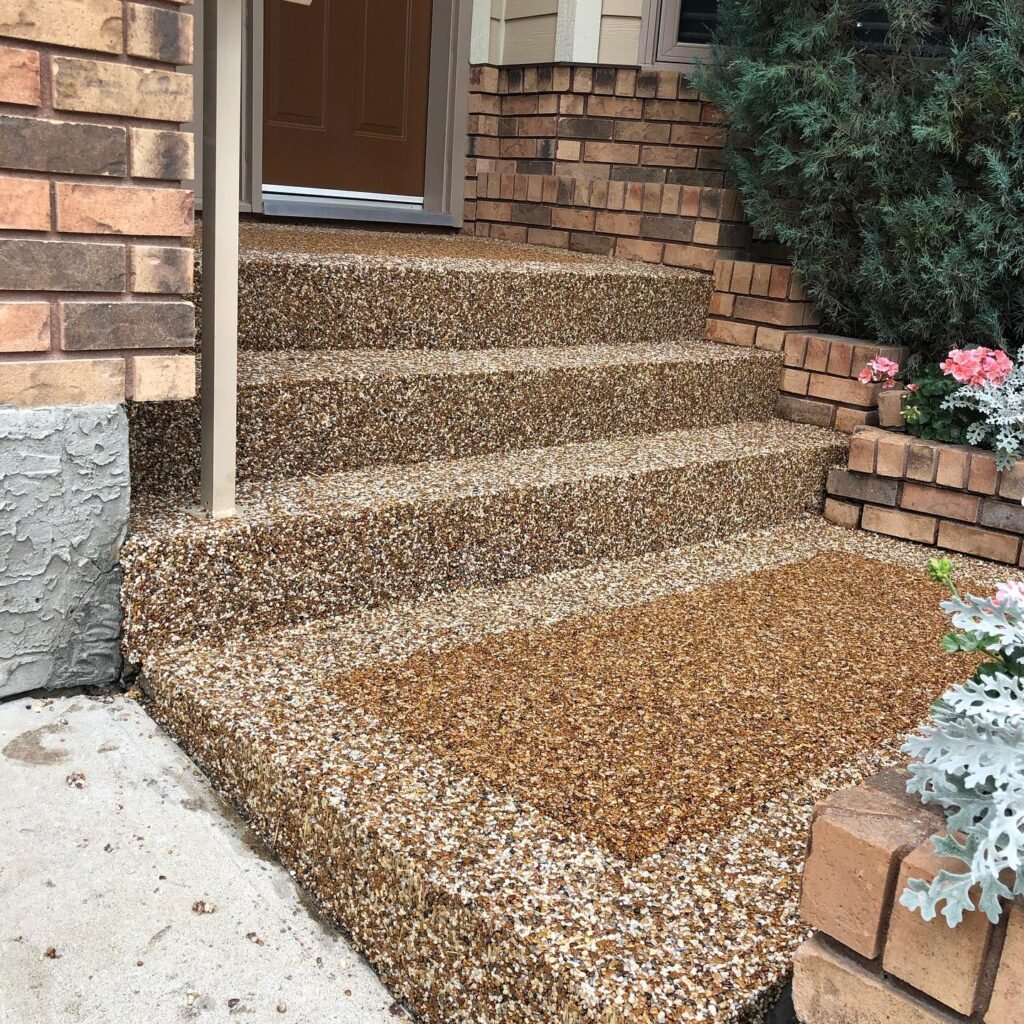 Epoxy Stone Flooring stairs