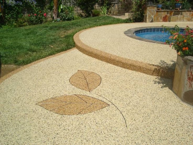 Epoxy Stone Flooring near pool 