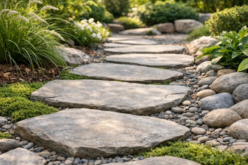 Flat Stones for Garden Paths That Last